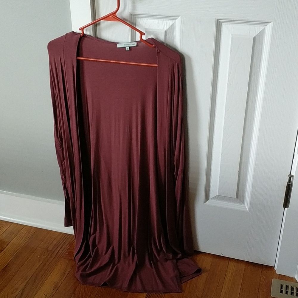 Long, split-side Cardigan